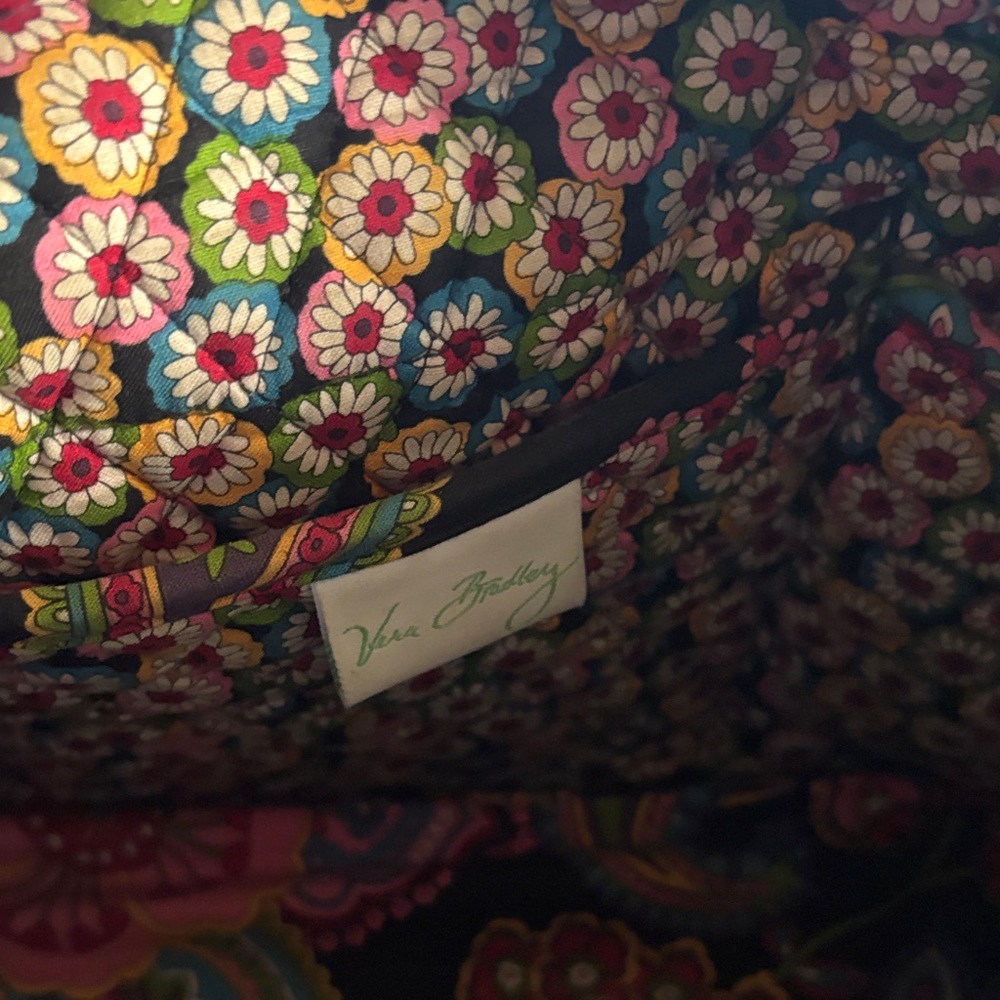 Vera Bradley Floral Quilted Tote and Pouch - Picture 6 of 8